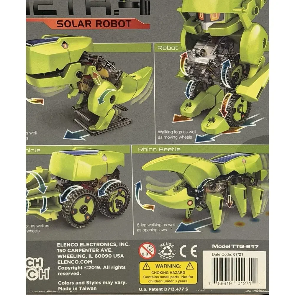 Elenco TEACH TECH Meta.4 Solar Robot Kit NEW SEALED IN PACKAGE